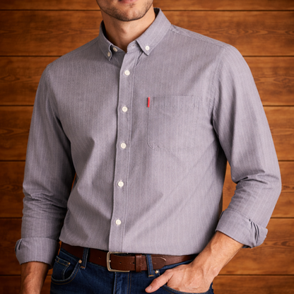 Striped Long-Sleeved Shirt