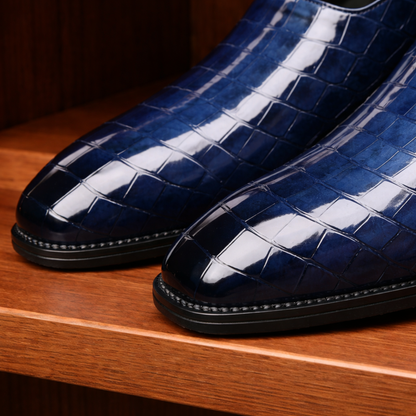 Low Heel Leather Shoes