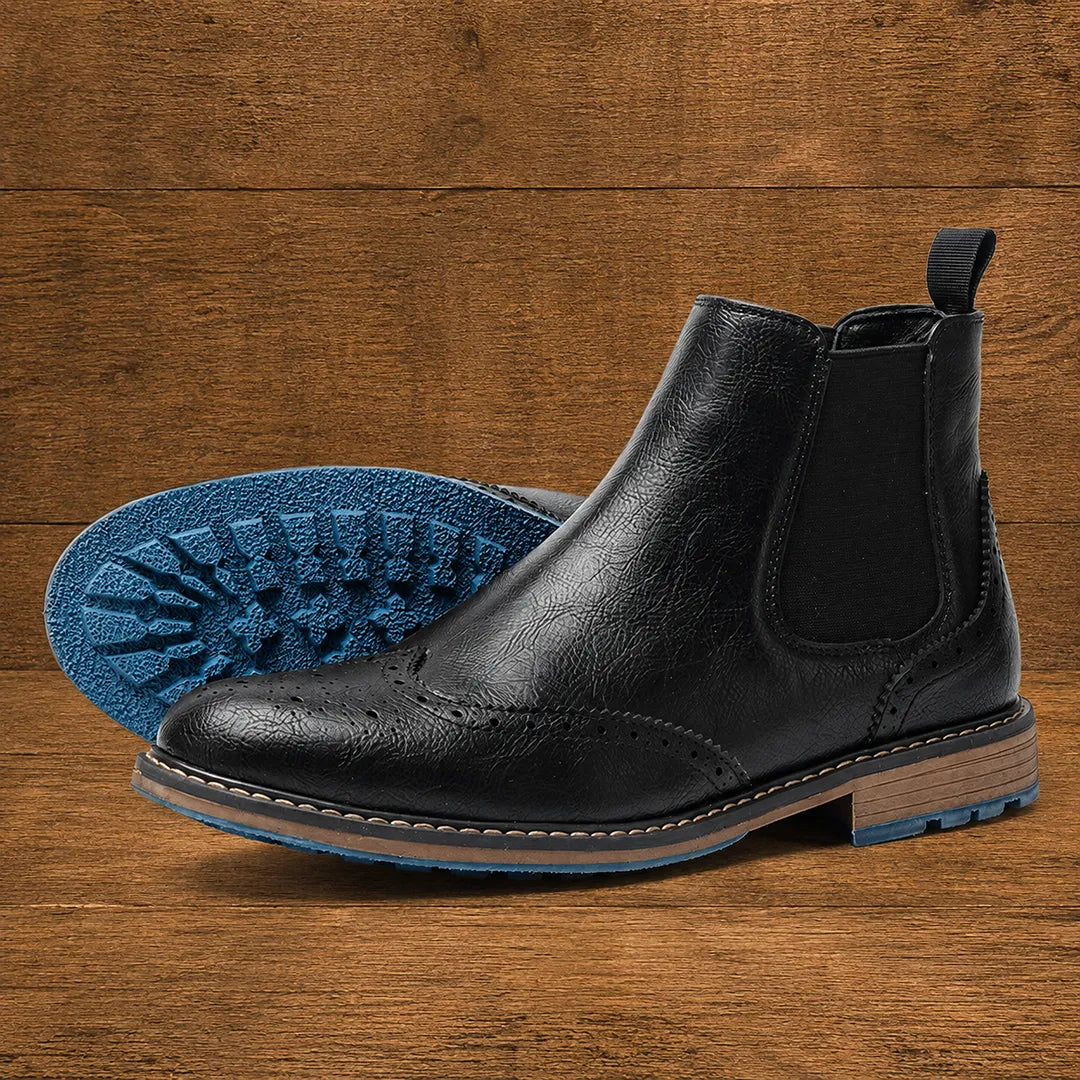 Brogue Chelsea Ankle Boots