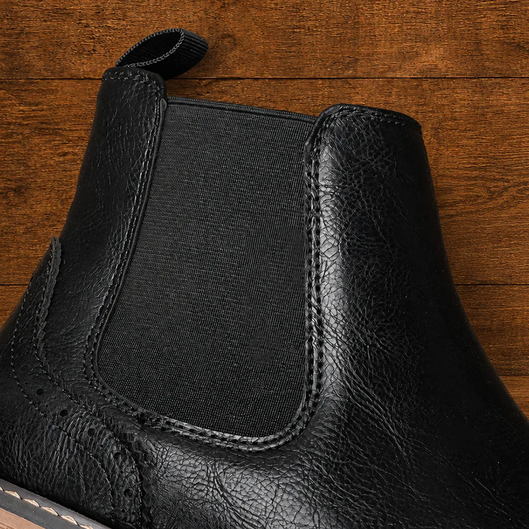 Brogue Chelsea Ankle Boots