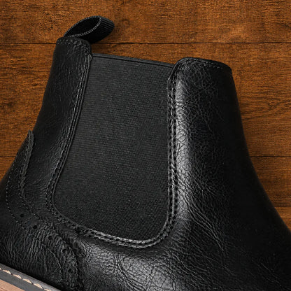 Brogue Chelsea Ankle Boots