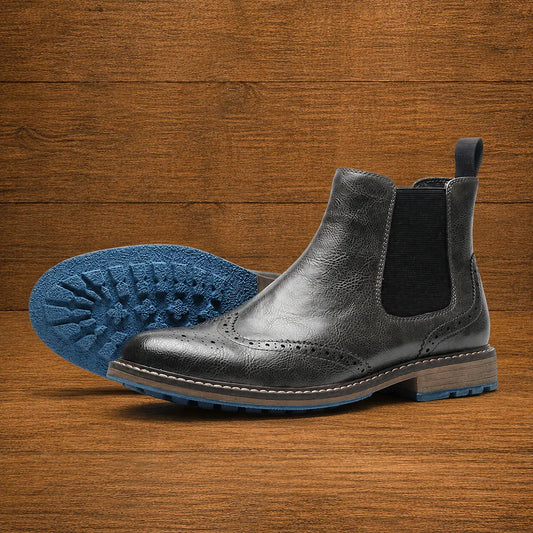 Brogue Chelsea Ankle Boots