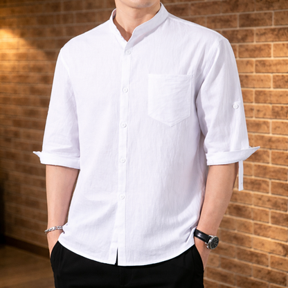 Linen Short-Sleeved Shirt