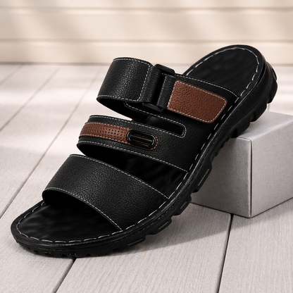 Leather Comfort Slides